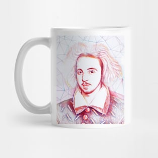 Christopher Marlowe Portrait | Christopher Marlowe Artwork | Line Art Mug